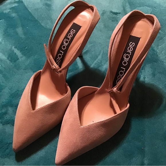 sergio rossi slingback heels size 36 gold new - Picture 5 of 9